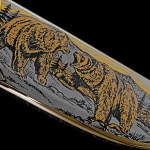 رسم دب في تقنية النقش على زلاتوست